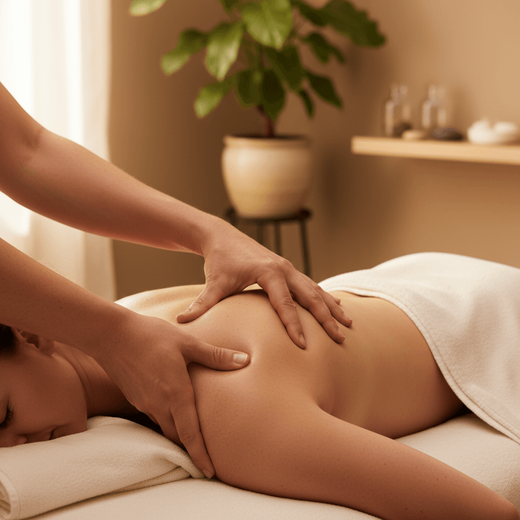 Medical massage therapy for neck and upper back pain